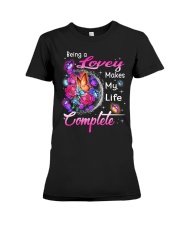 Being A Lovey Makes My Life Complete Premium Fit Ladies Tee tile