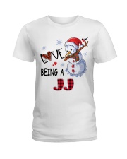 I Love Being A Jj - Xmas Ladies T-Shirt tile