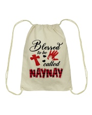 Blessed To Be Called Naynay - Red Drawstring Bag tile