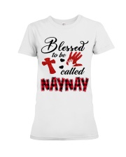 Blessed To Be Called Naynay - Red Premium Fit Ladies Tee tile