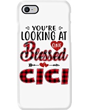 One Blessed Cici - Red Phone Case tile