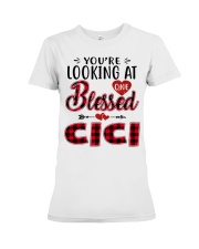 One Blessed Cici - Red Premium Fit Ladies Tee tile