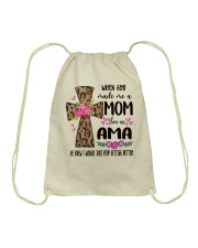 Mom Then An Ama - Cross 2 Drawstring Bag tile