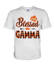 Blessed Gamma - Autumn V-Neck T-Shirt tile