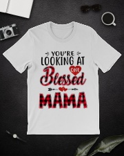 One Blessed Mama - Red Classic T-Shirt lifestyle-mens-crewneck-front-16