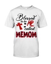 Blessed To Be Called Memom - Red Classic T-Shirt front