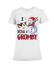 I Love Being A Gromby - Xmas Premium Fit Ladies Tee tile