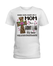Mom Then A Granny & Gig - Cross Ladies T-Shirt tile