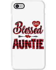 Blessed Auntie - Red Phone Case tile