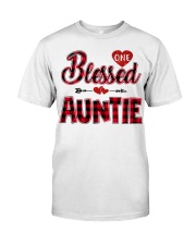 Blessed Auntie - Red Classic T-Shirt front