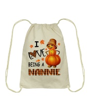 I Love Being A Nannie - Great Drawstring Bag tile