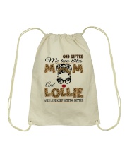 Mom And Lollie - 2022.Png Drawstring Bag tile