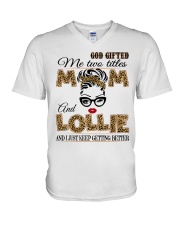 Mom And Lollie - 2022.Png V-Neck T-Shirt tile