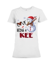 I Love Being A Kee - Xmas Premium Fit Ladies Tee tile
