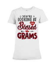 One Blessed Grams - Red Premium Fit Ladies Tee tile