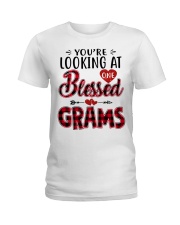 One Blessed Grams - Red Ladies T-Shirt tile