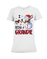 I Love Being A Grandie - Xmas Premium Fit Ladies Tee tile
