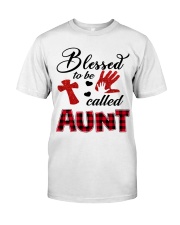 Blessed To Be Called Aunt - Red Classic T-Shirt front