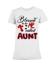 Blessed To Be Called Aunt - Red Premium Fit Ladies Tee tile
