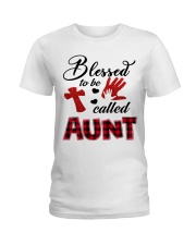 Blessed To Be Called Aunt - Red Ladies T-Shirt tile