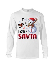 I Love Being A Savta - Xmas Long Sleeve Tee tile