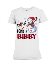 I Love Being A Bibby - Xmas Premium Fit Ladies Tee tile