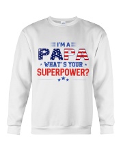 Im A Papa Superpower Crewneck Sweatshirt tile