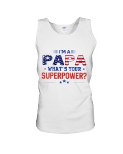 Im A Papa Superpower Unisex Tank tile