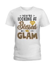 One Blessed Glam - Leo Ladies T-Shirt tile