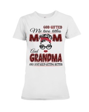 Mom And Grandma - Red 2022 .Png Premium Fit Ladies Tee tile