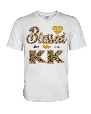 Blessed Kk - Leo V-Neck T-Shirt tile