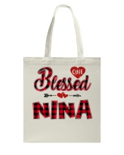 Blessed Nina - Red Tote Bag tile