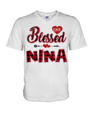 Blessed Nina - Red V-Neck T-Shirt tile
