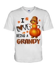 I Love Being A Grandy - Great V-Neck T-Shirt tile