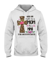 Mom Then A Mima - Cross 2 Hooded Sweatshirt tile