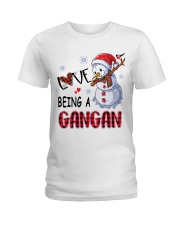 I Love Being A Gangan - Xmas Ladies T-Shirt tile