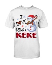 I Love Being A Keke - Xmas Classic T-Shirt front