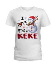I Love Being A Keke - Xmas Ladies T-Shirt tile