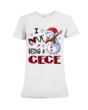 I Love Being A Cece - Xmas Premium Fit Ladies Tee tile