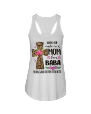 Mom Then A Baba - Cross 2 Ladies Flowy Tank tile