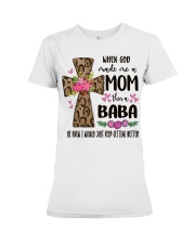 Mom Then A Baba - Cross 2 Premium Fit Ladies Tee tile