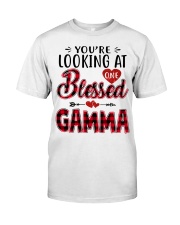 One Blessed Gamma - Red Classic T-Shirt front