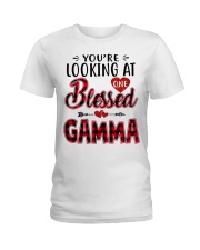 One Blessed Gamma - Red Ladies T-Shirt tile