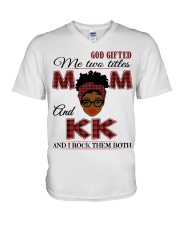 Mom And Kk Rock Them Both - B2 V-Neck T-Shirt tile