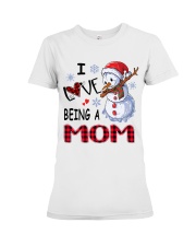 I Love Being A Mom - Xmas Premium Fit Ladies Tee tile