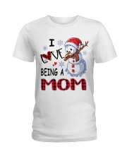 I Love Being A Mom - Xmas Ladies T-Shirt tile