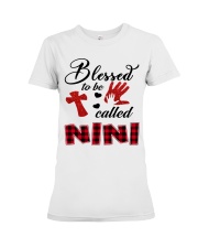 Blessed To Be Called Nini - Red Premium Fit Ladies Tee tile
