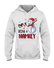 I Love Being A Namley - Xmas Hooded Sweatshirt tile