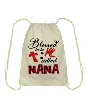 Blessed To Be Called Nana - Red Drawstring Bag tile