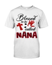 Blessed To Be Called Nana - Red Classic T-Shirt front